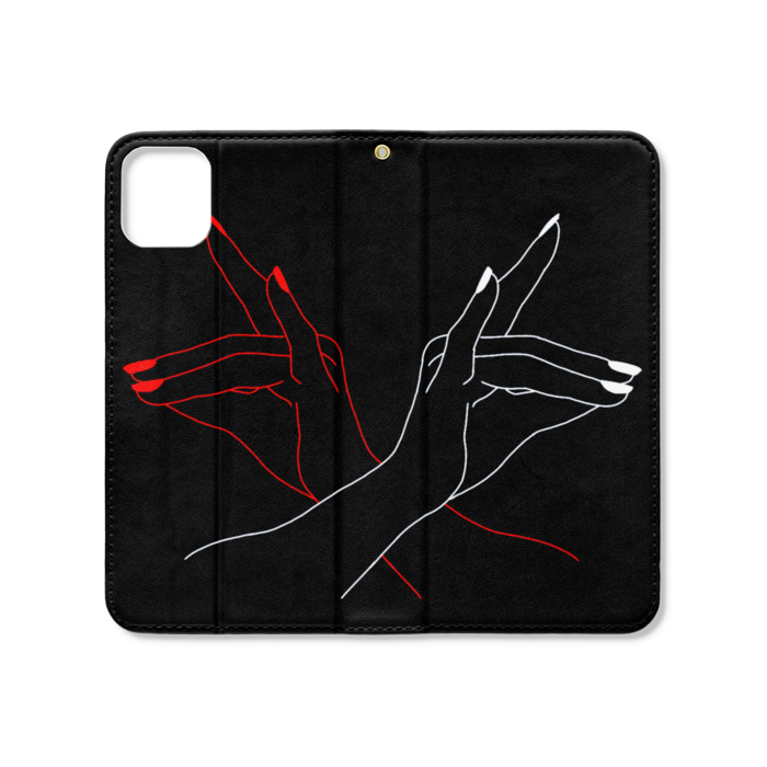 手帳型iPhoneケース（ベルトなし） - iPhone 11 Pro Max - ストラップ穴 あり