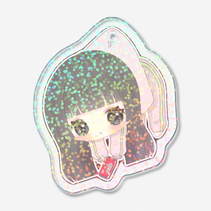 ホログラムアクリルキーホルダー - 50 × 50mm