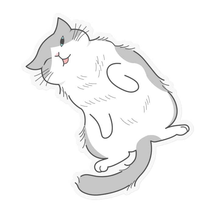 ステッカー - 100 x 100 (mm)クリア