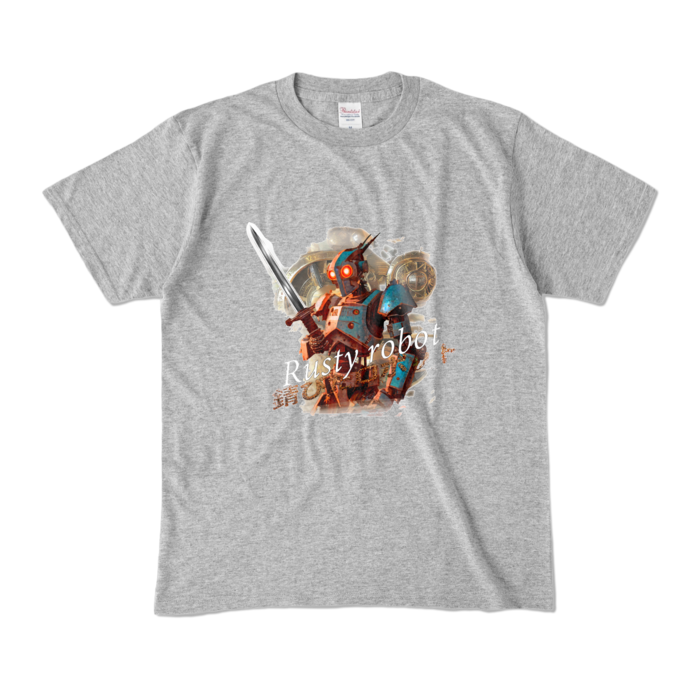 カラーTシャツ - M - 杢グレー (濃色)