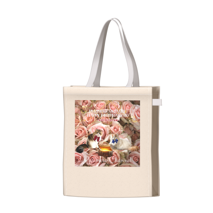 ツートンカラーバッグ - ホワイト - W34 × H41 × D14cm