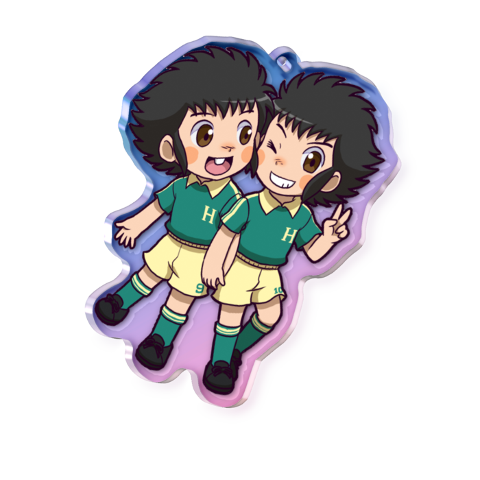 オーロラアクリルキーホルダー - 70 × 70mm