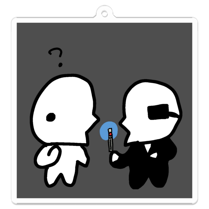 アクリルキーホルダー - 70 x 70 (mm) - 某映画の記憶消すやつ