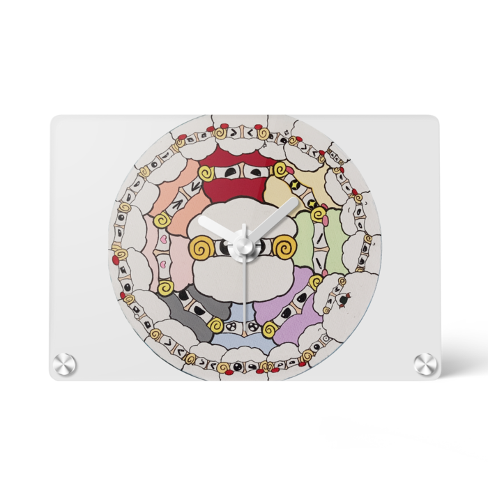 アクリル時計 - 148x100mm