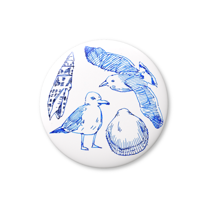 缶バッジ44mm(陶器風)