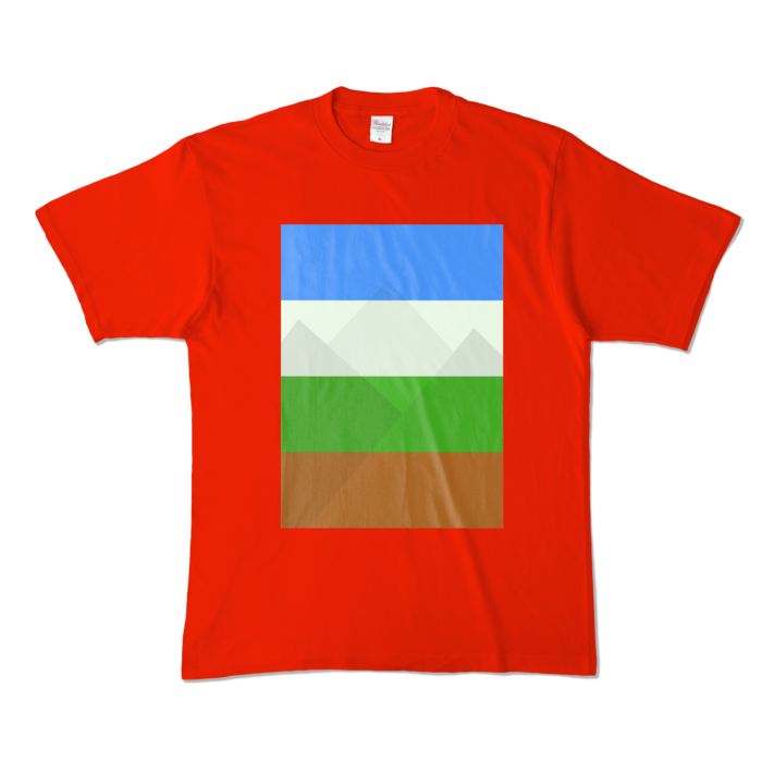 カラーTシャツ - XL - レッド (濃色)