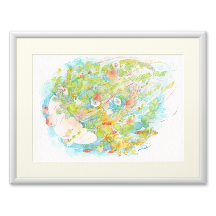 A4・額縁：ホワイト