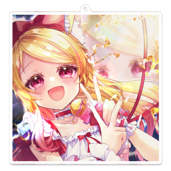 アクリルキーホルダー - 100 x 100 (mm)