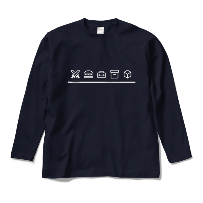 ロングスリーブTシャツ - M - 🎁💥🎉🌐(ネイビー)
