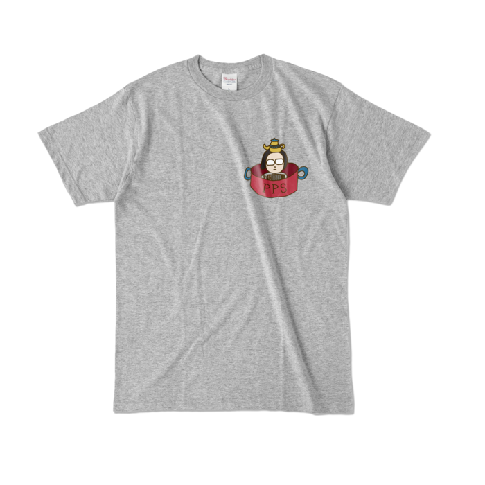 カラーTシャツ - L - 杢グレー (濃色)