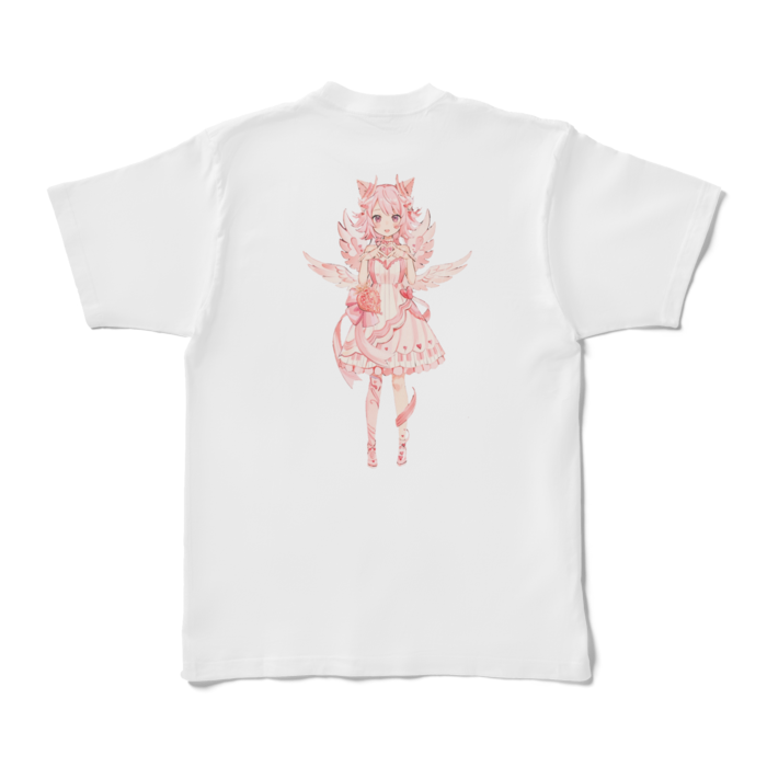 Tシャツ - XL - 白(バックプリント)