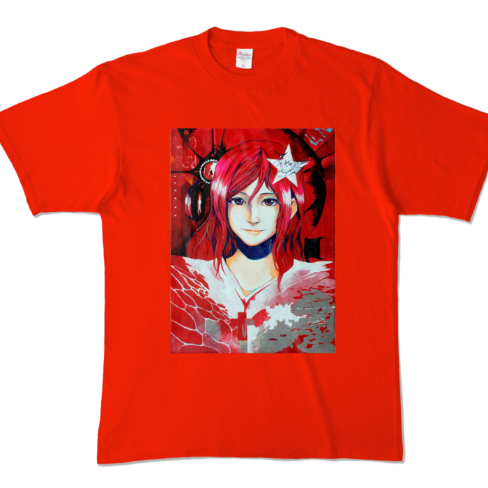 カラーTシャツ - XL - レッド (濃色)