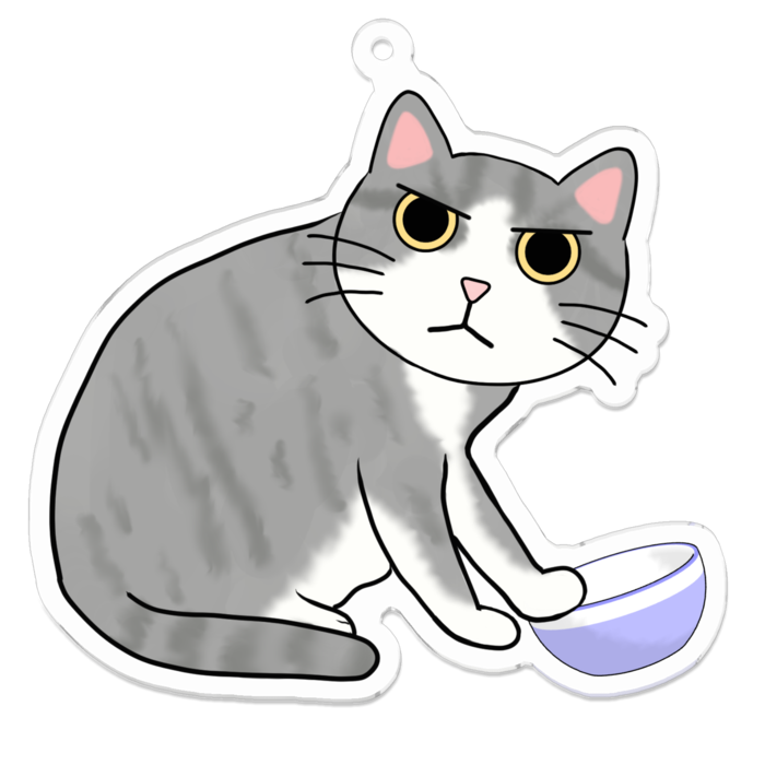 アクリルキーホルダー（コーティング） - 70 x 70 (mm)