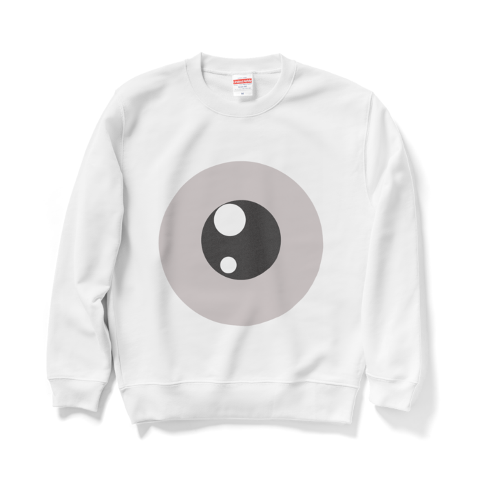 めだまスウェット - M - ホワイト