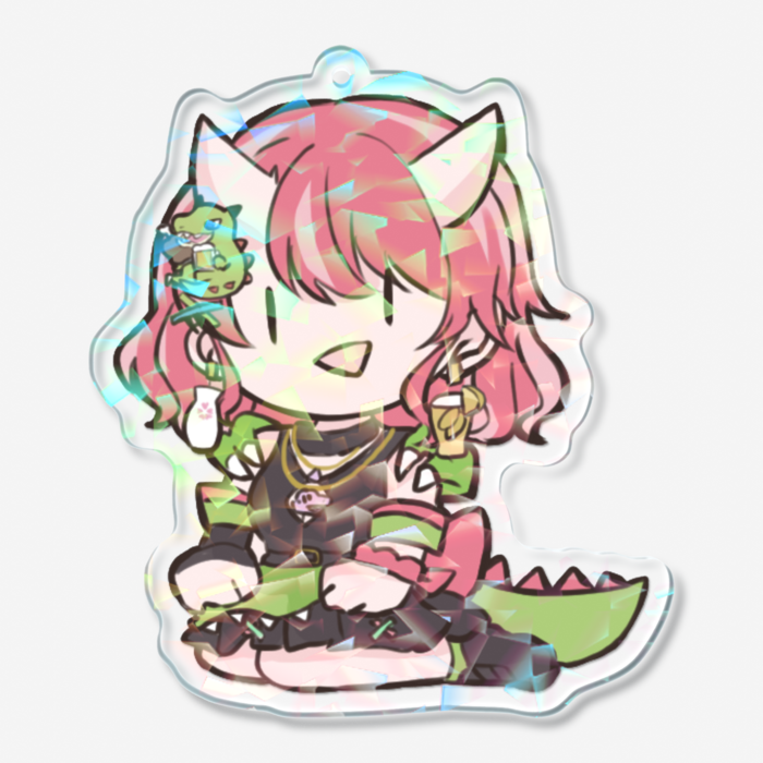 ホログラムアクリルキーホルダー - 70 × 70mm