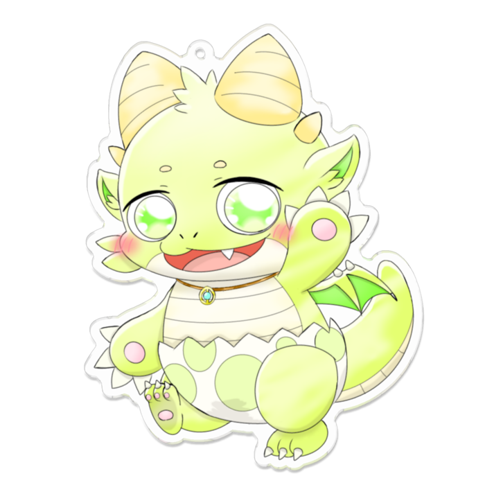 グルルくん アクリルキーホルダー (大) 100×100