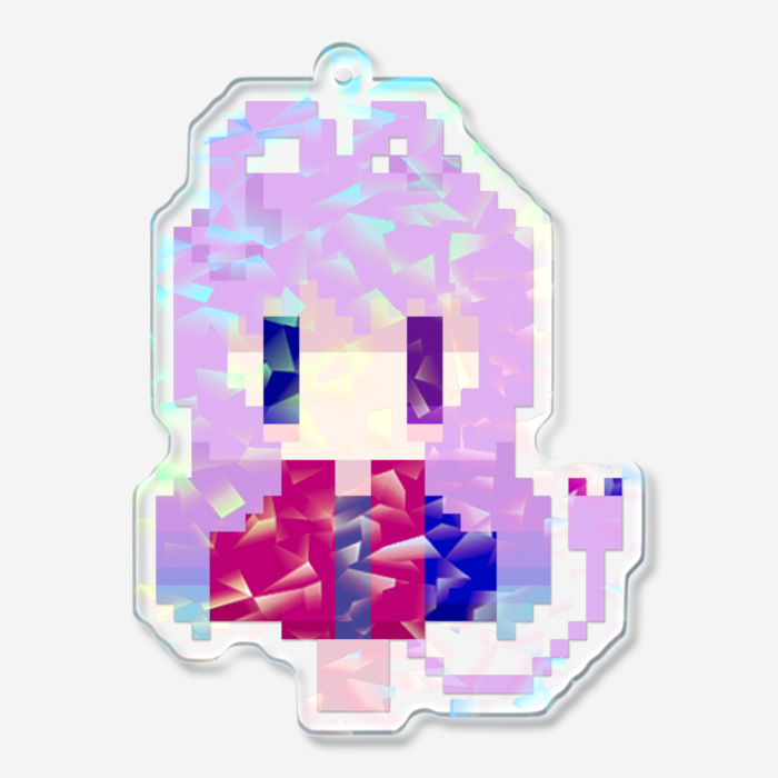 ホログラムアクリルキーホルダー - 70 × 70mm