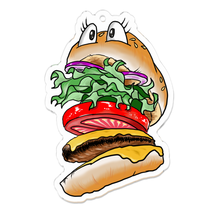 アクリルキーホルダー - 70 x 70 (mm)