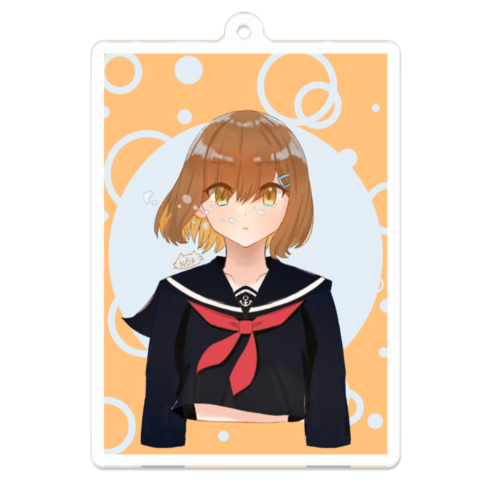 アクリルキーホルダー冬服バージョン（コーティング） - 70 x 70 (mm)(1)