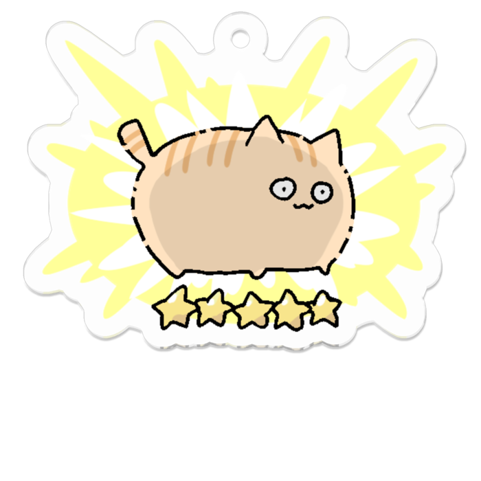 アクリルキーホルダー - 50 x 50 (mm)