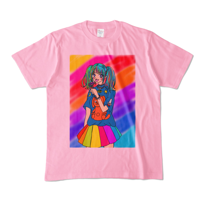 カラーTシャツ - M - ピーチ (淡色)