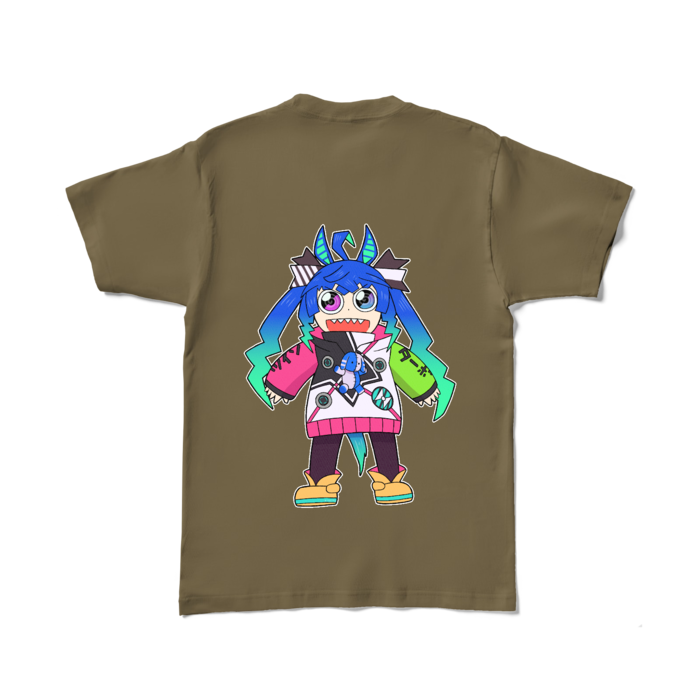 カラーTシャツ - L - オリーブ (濃色)