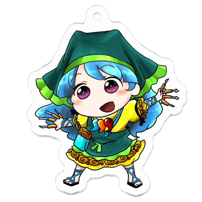 アクリルキーホルダー - 50 x 50 (mm)