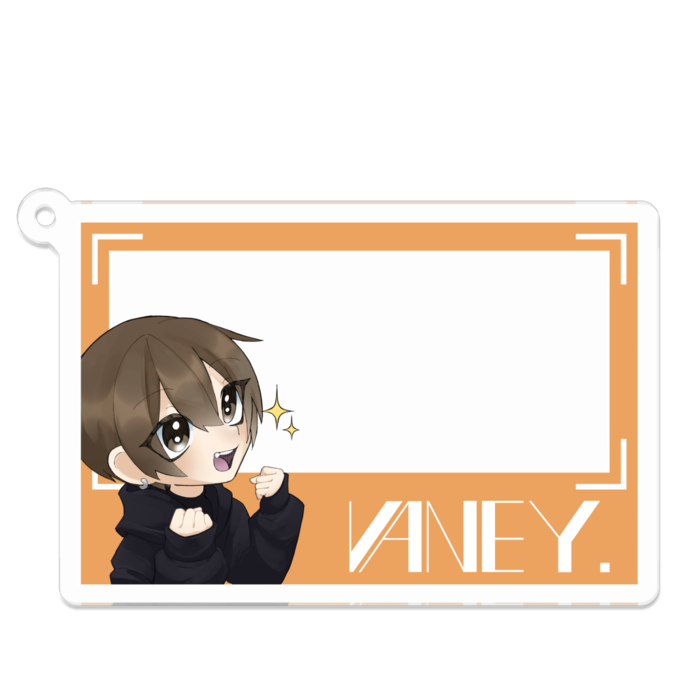 フォトフレ風アクキー横 - 70 x 70 (mm)