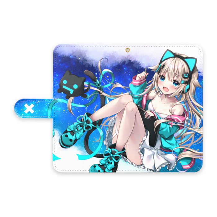 手帳型Androidケース - L - ストラップ穴 あり