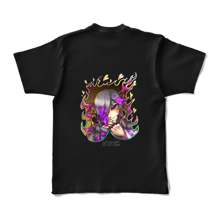 カラーTシャツ背中デザインXL