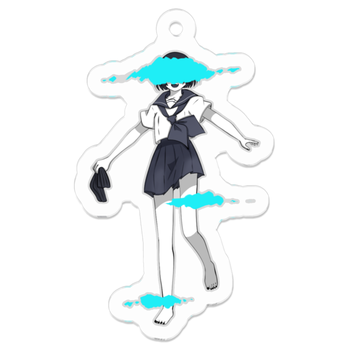 アクリルキーホルダー（コーティング） - 50 x 50 (mm)