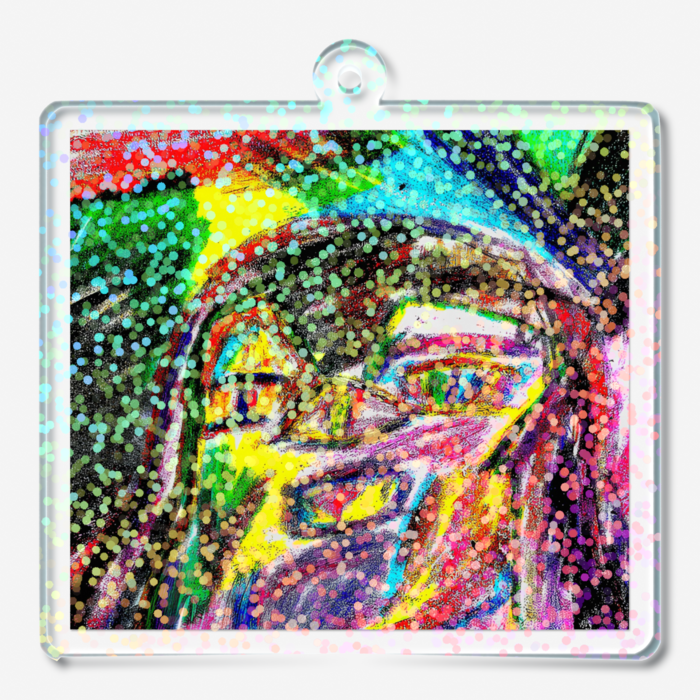 ホログラムアクリルキーホルダー - 50 × 50mm(2)