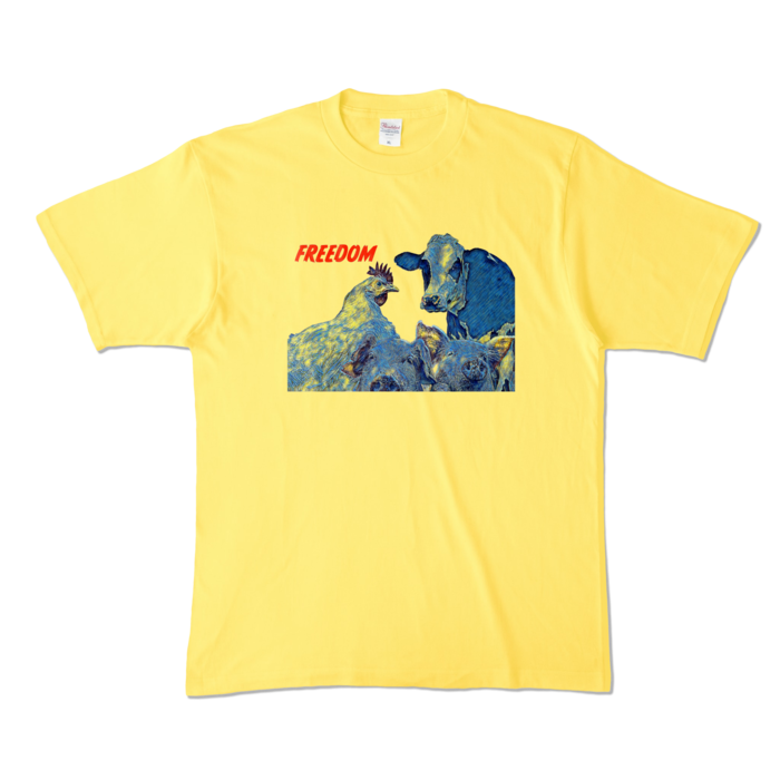 カラーTシャツ - XL - イエロー (濃色)