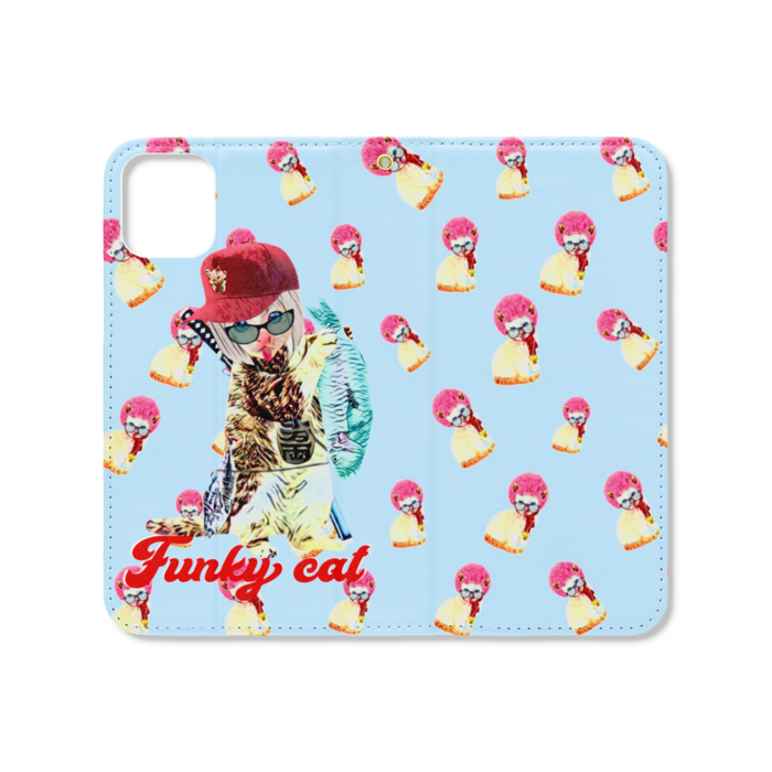 手帳型iPhoneケース（ベルトなし） - iPhone 11 - ストラップ穴 あり