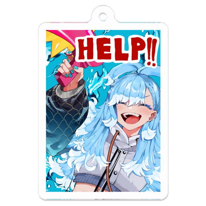 アクリルキーホルダー（コーティング） - 50 x 50 (mm)