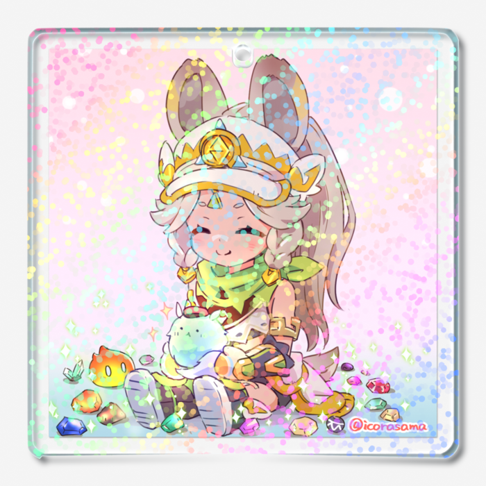 ホログラムアクリルキーホルダー - 50 × 50mm(2)