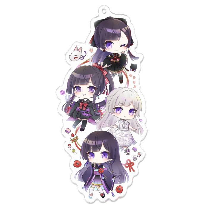 アクリルキーホルダー - 100 x 100 (mm)