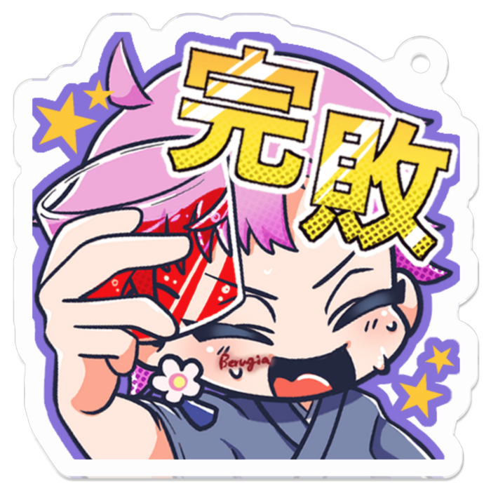 アクリルキーホルダー（コーティング） - 50 x 50 (mm)(1)