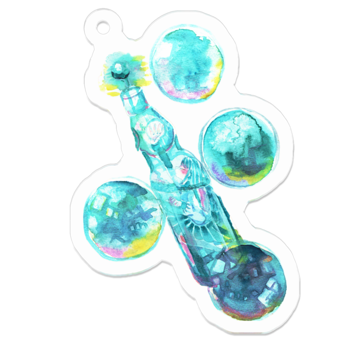 アクリルキーホルダー - 50 x 50 (mm)