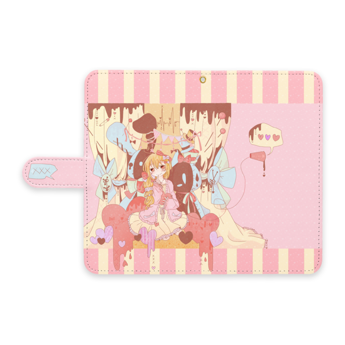 手帳型Androidケース - L - ストラップ穴 あり