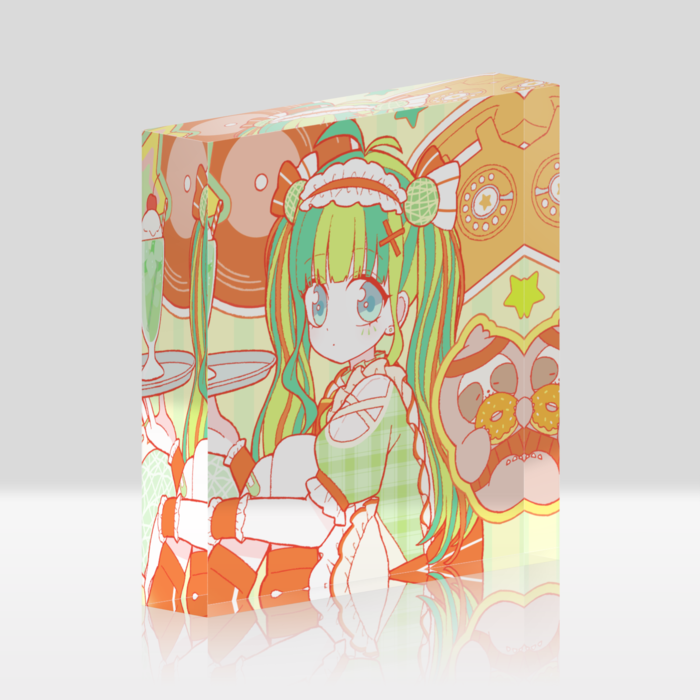 アクリルブロック - 100x100mm