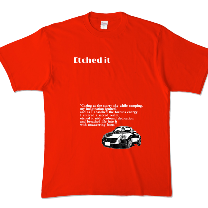 カラーTシャツ - XL - レッド (濃色)