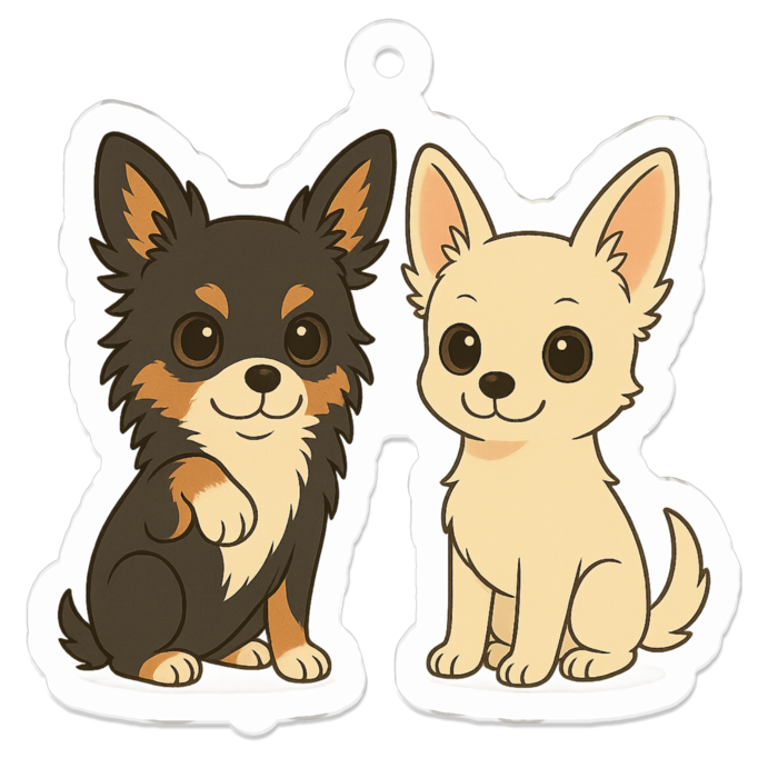 アクリルキーホルダー - 50 x 50 (mm)