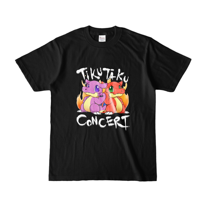 カラーTシャツ(濃色) - S - ブラック