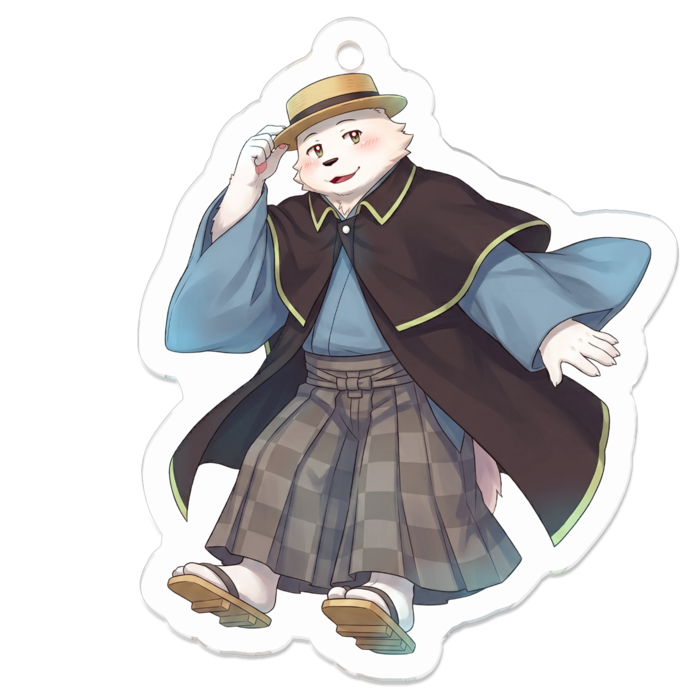 アクリルキーホルダー（コーティング） - 50 x 50 (mm)