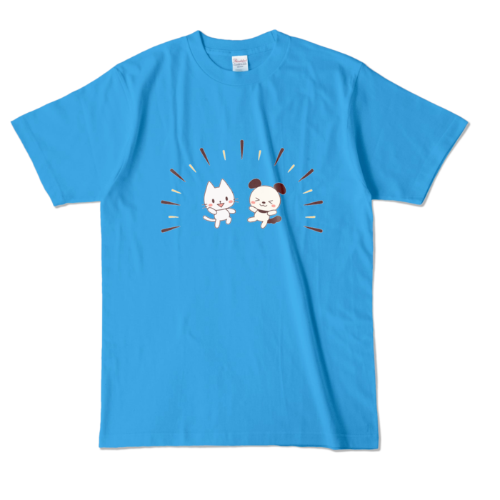 カラーTシャツ　ターコイズ　L