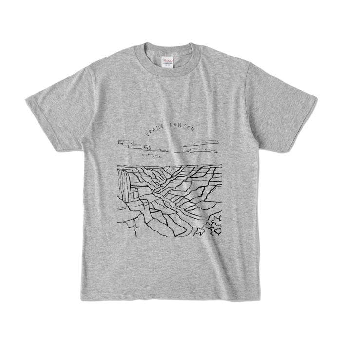 カラーTシャツ - S - 杢グレー (濃色)(1)