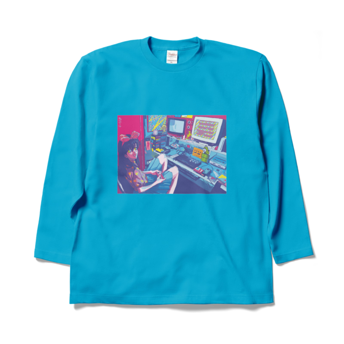 ロングスリーブTシャツ - XL - ターコイズ