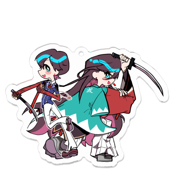 アクリルキーホルダー - 70 x 70 (mm)
