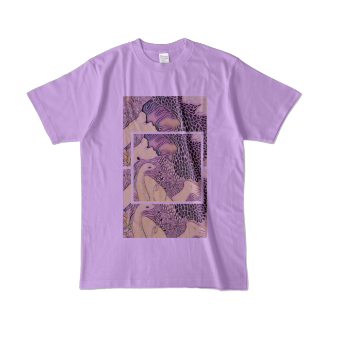カラーTシャツ - L - ライトパープル (淡色)